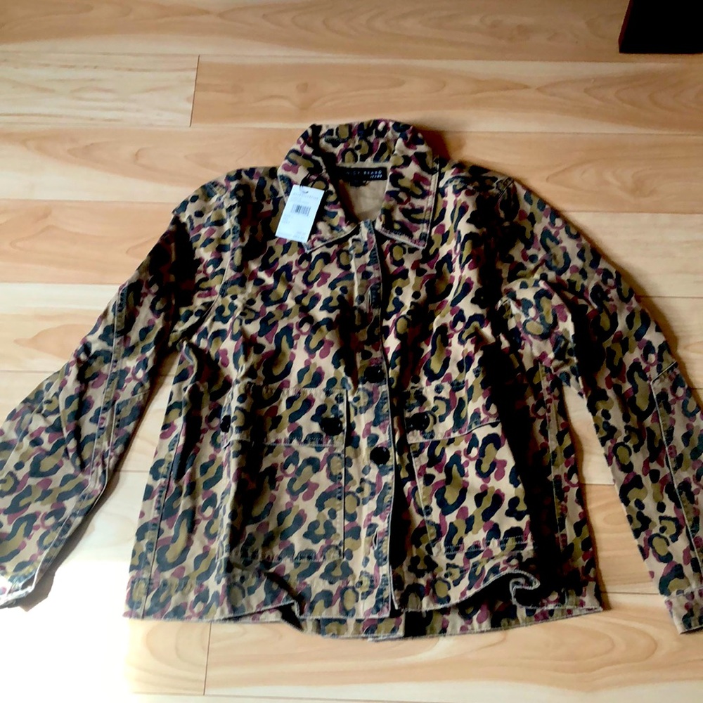 NWT Veronica Beard Mercer leopard jacket L